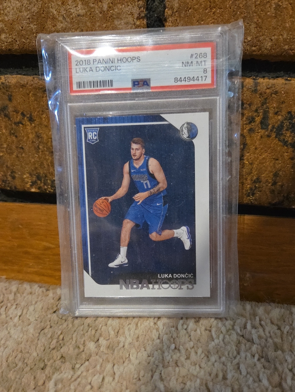 PSA 8 Luka Doncic Rookie Card NBA Hoops